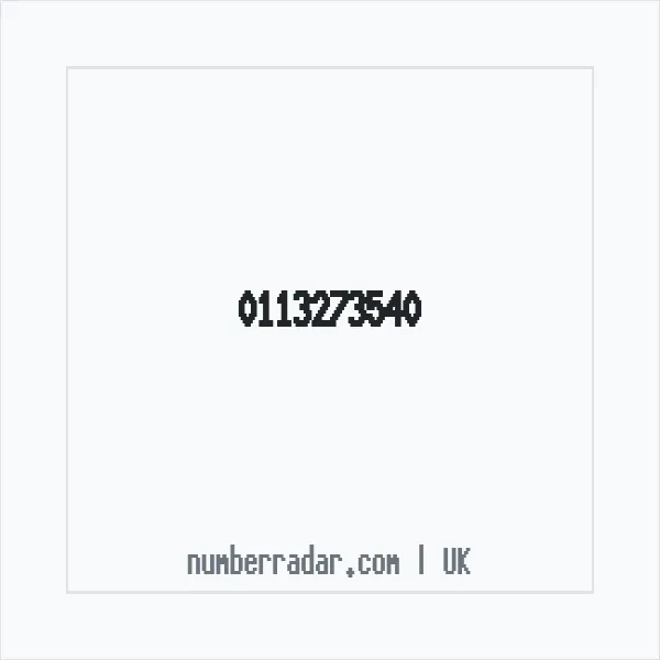 Reverse number check for +44 113273540 — who called me?