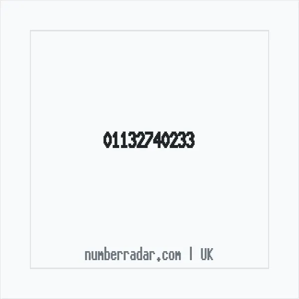 Reverse number check for +44 113 274 0233 — who called me?