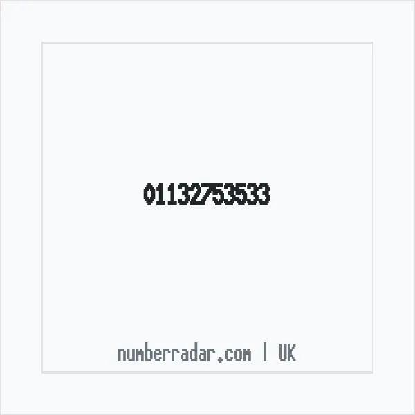 Reverse number check for +44 113 275 3533 — who called me?
