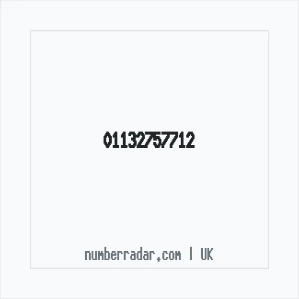 Reverse number check for +44 113 275 7712 — who called me?