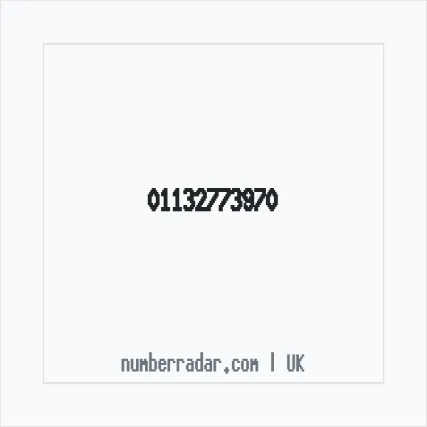 Reverse number check for +44 113 277 3970 — who called me?