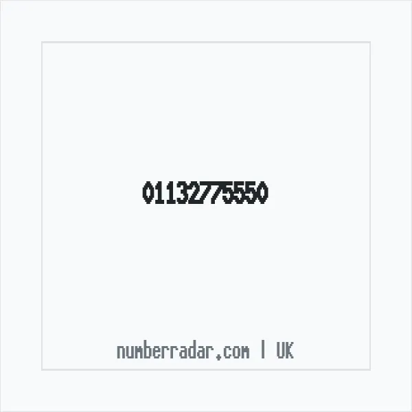 Reverse number check for +44 113 277 5550 — who called me?