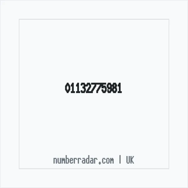 Reverse number check for +44 113 277 5981 — who called me?