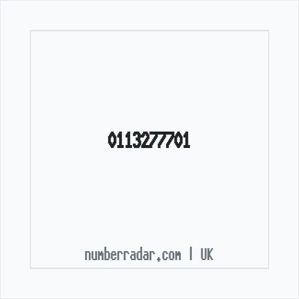 Reverse number check for +44 113277701 — who called me?
