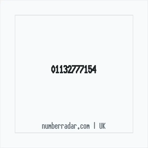 Reverse number check for +44 113 277 7154 — who called me?