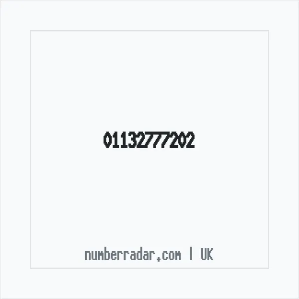 Reverse number check for +44 113 277 7202 — who called me?