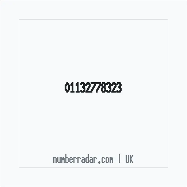 Reverse number check for +44 113 277 8323 — who called me?