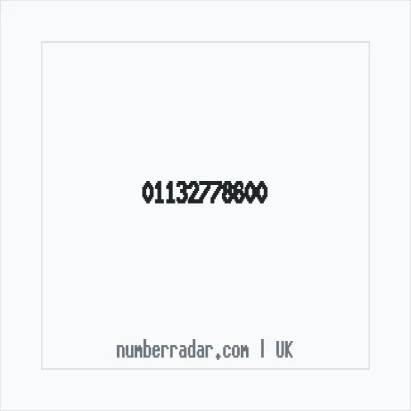 Reverse number check for +44 113 277 8600 — who called me?