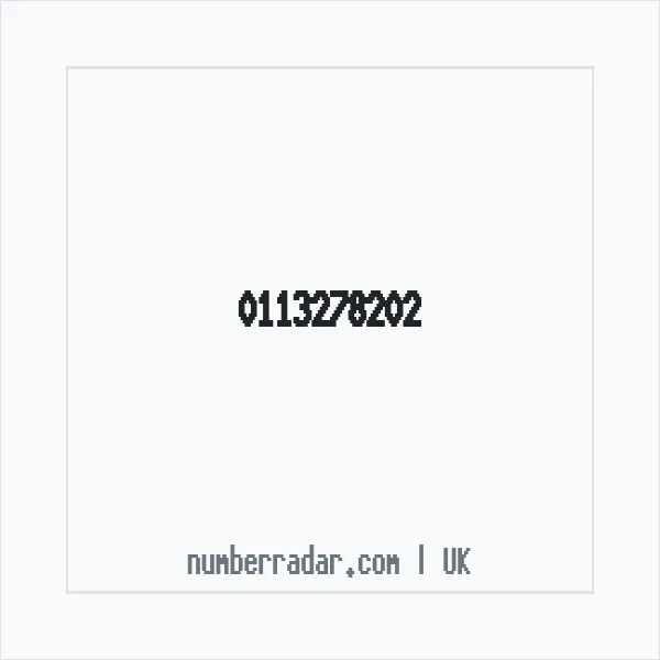 Reverse number check for +44 113278202 — who called me?