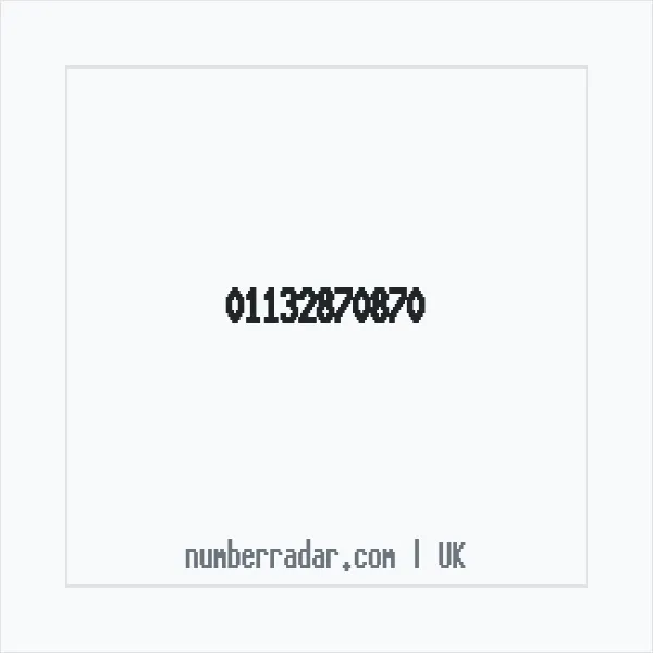 Reverse number check for +44 113 287 0870 — who called me?