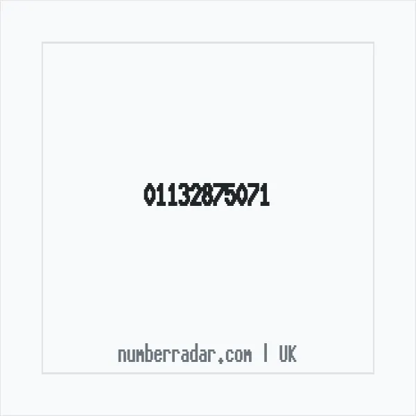 Reverse number check for +44 113 287 5071 — who called me?
