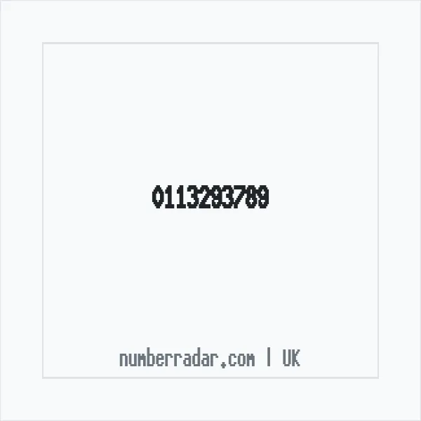 Reverse number check for +44 113293789 — who called me?