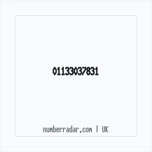 Reverse number check for +44 113 303 7831 — who called me?