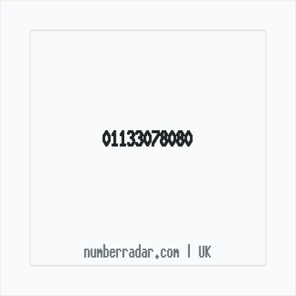 Reverse number check for +44 113 307 8080 — who called me?