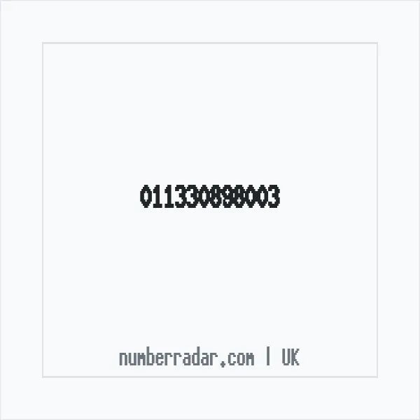 Reverse number check for +44 (1133) 089-800 — who called me?