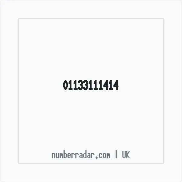Reverse number check for +44 113 311 1414 — who called me?