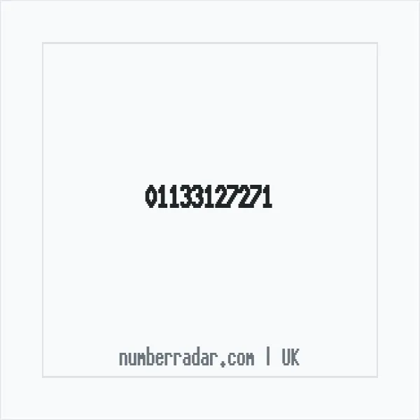 Reverse number check for +44 113 312 7271 — who called me?