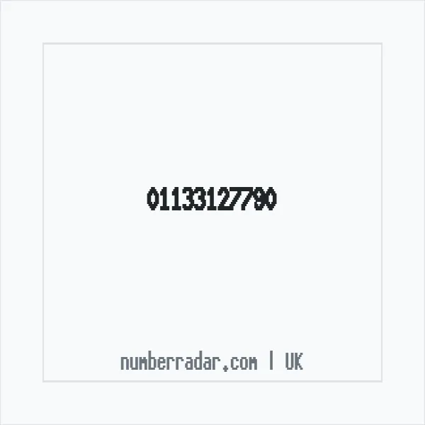 Reverse number check for +44 113 312 7790 — who called me?