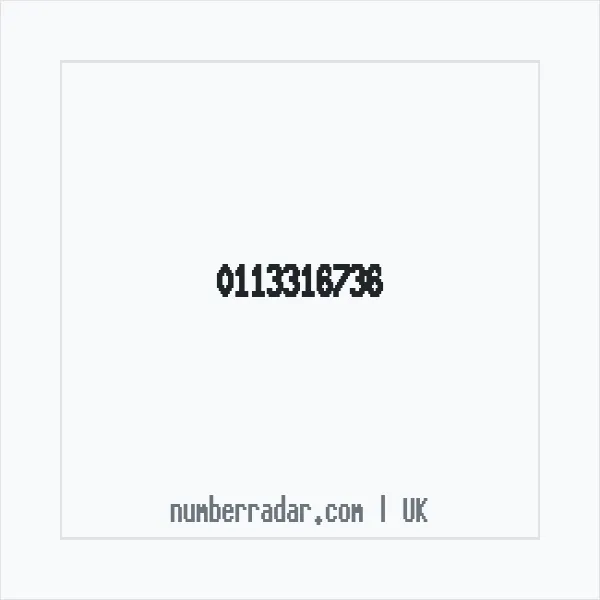 Reverse number check for +44 113316736 — who called me?