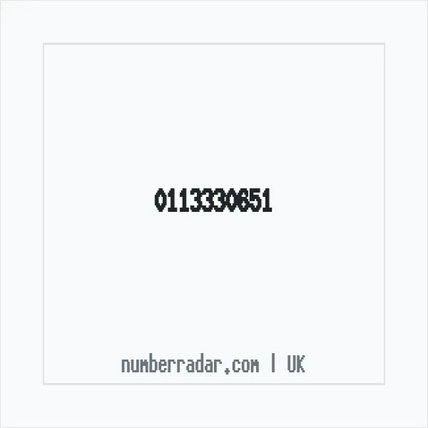 Reverse number check for +44 113330651 — who called me?
