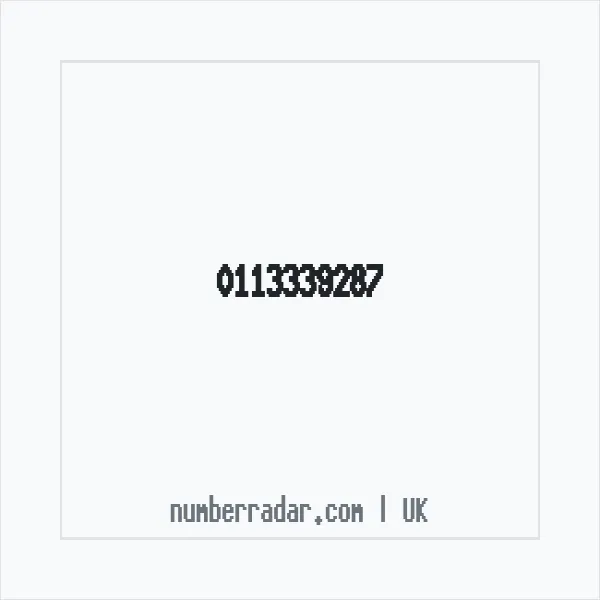 Reverse number check for +44 113339287 — who called me?