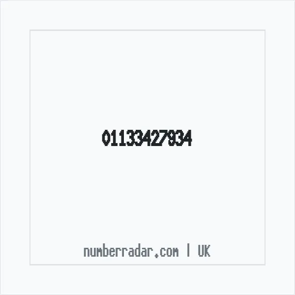 Reverse number check for +44 113 342 7934 — who called me?