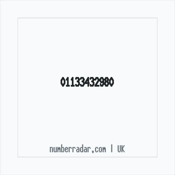 Reverse number check for +44 113 343 2980 — who called me?