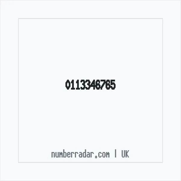 Reverse number check for +44 113346765 — who called me?