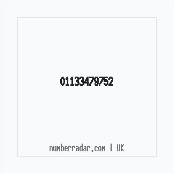 Reverse number check for +44 113 347 9752 — who called me?