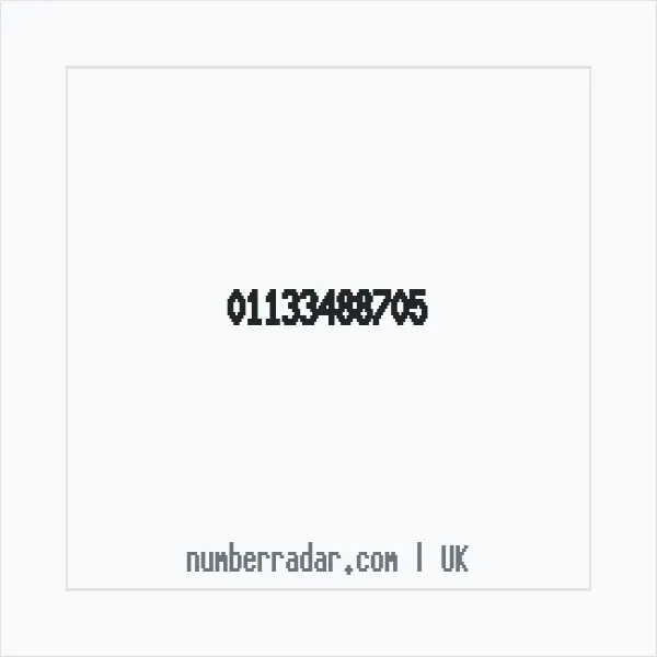 Reverse number check for +44 113 348 8705 — who called me?