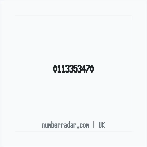 Reverse number check for +44 113353470 — who called me?