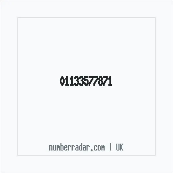Reverse number check for +44 113 357 7871 — who called me?