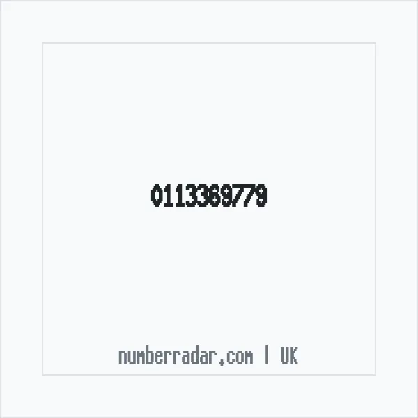 Reverse number check for +44 113369779 — who called me?