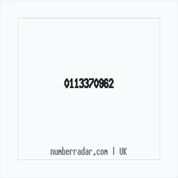 Reverse number check for +44 113370962 — who called me?