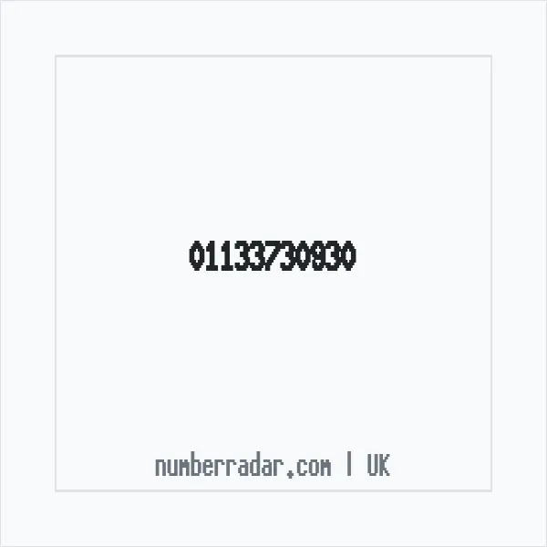 Reverse number check for +44 113 373 0930 — who called me?