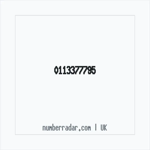 Reverse number check for +44 113377795 — who called me?