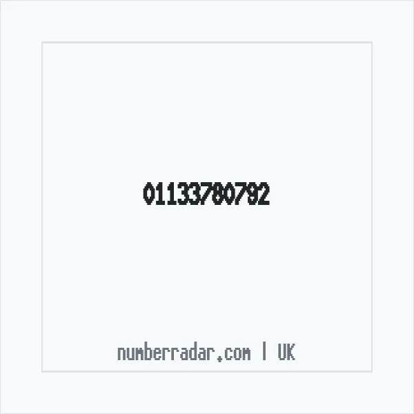 Reverse number check for +44 113 378 0792 — who called me?