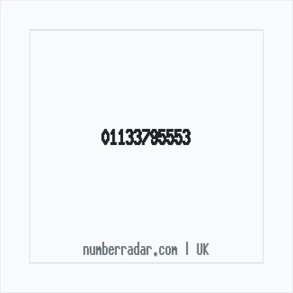 Reverse number check for +44 113 379 5553 — who called me?