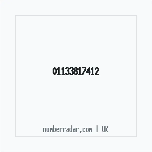 Reverse number check for +44 113 381 7412 — who called me?