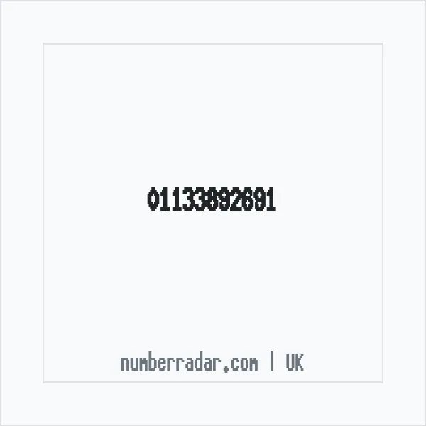 Reverse number check for +44 113 389 2691 — who called me?