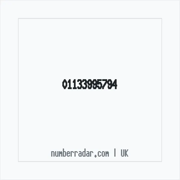 Reverse number check for +44 113 399 5794 — who called me?