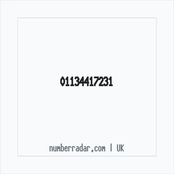 Reverse number check for +44 113 441 7231 — who called me?