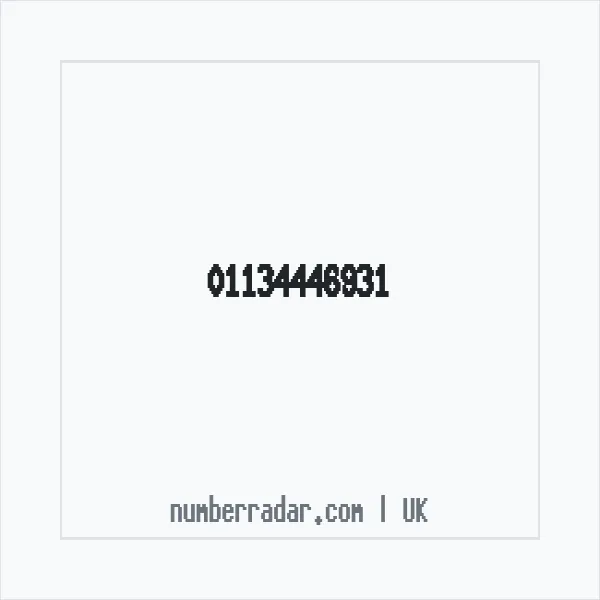 Reverse number check for +44 113 444 6931 — who called me?
