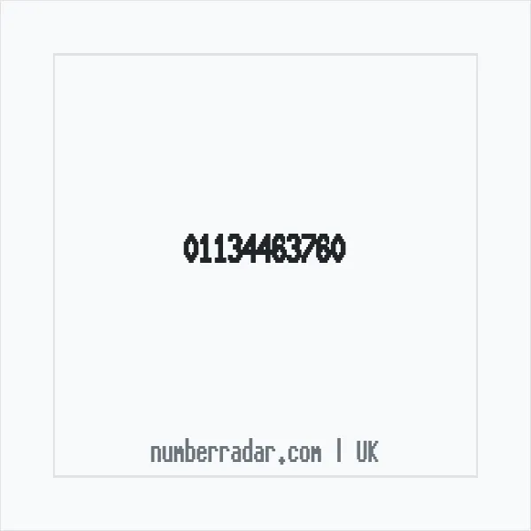 Reverse number check for +44 113 446 3760 — who called me?