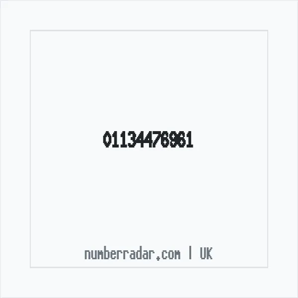 Reverse number check for +44 113 447 6961 — who called me?