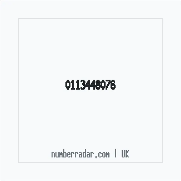 Reverse number check for +44 113448076 — who called me?