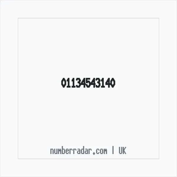 Reverse number check for +44 113 454 3140 — who called me?