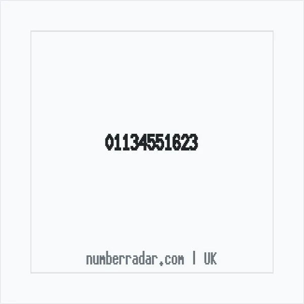 Reverse number check for +44 113 455 1623 — who called me?