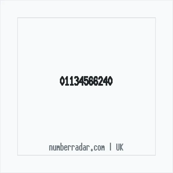 Reverse number check for +44 113 456 6240 — who called me?