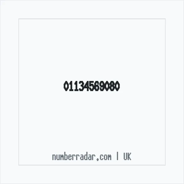 Reverse number check for +44 113 456 9080 — who called me?